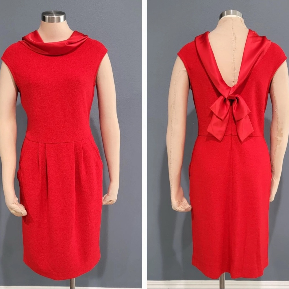 St. John Red Sparkly Dress